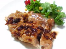 チキンのオーブン焼きオニオンソース