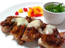 鶏もも肉のトマトソース＆チーズグリル