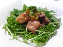 若鶏もも肉のからしポン酢和え