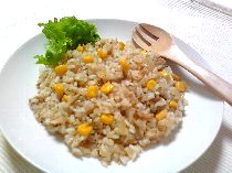 コーンとツナのピラフ